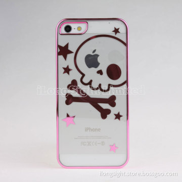 New Ultra-Thin electroplating transparent Plastic Case For iPhone 5
